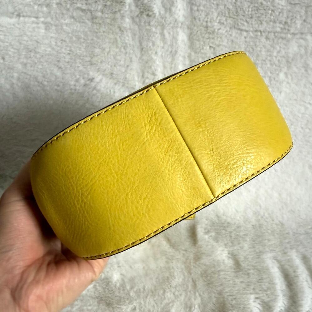 y2k COACH Legacy Yellow Top Handle Crossbody - Picture 6 of 10